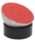 Red Sealing Ball Tool For Jewelry Making And Rings Engraving And Setting And Manufacturing Accessories Durable Crafting Gear For DIYers Makers Perfect For Handcrafted Jewelry Projects. Red metal jewelry tool on black base