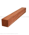 African mahogany turning blank, 1x1x18 inches, kiln-dried hardwood for woodturning.