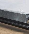 MB48B 48 Inch Pan Style Mini Brake bending a galvanized steel box on tabletop
