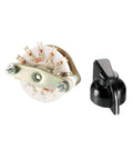 1 Pole 6 Position Band Selector Rotary Switch With 1 Deck 10mm Mount Hole 6mm Shaft 11.5mm Shaft Length Includes Black Plastic Knob