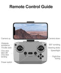 Remote control guide for HD Drone With Dual Cameras For Aerial Photography Remote Control Beginner Friendly With Intelligent Obstacle Avoidance 180 Degree Lens Flow Hover And 120 Degree Wide Angle Shots Great For Novices Three Battery Packs