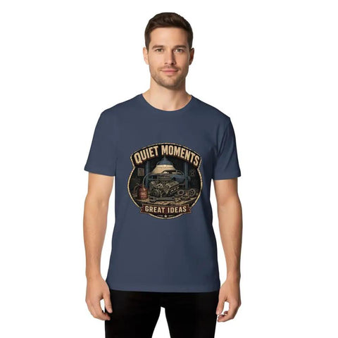 Vintage Mechanical Engineer T Shirt With Cool Engine And Wrench Design For Car Enthusiasts Who Love Garage Projects Soft Cotton Tee on model