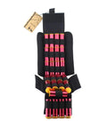 25 Rounds Shotgun Shell Pouch MOLLE Carrier Compact Foldable Ammo Bag for 12G 20G with shells displayed in open position.