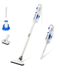 Ultra Lightweight 2-In-1 Corded Vacuum Cleaner with 14Kpa Power Suction, handheld conversion and attachments displayed