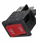 Heavy Duty 120V On Off Power Switch Replacement A22756 Compatible With Black And Decker 690LR 691 Router showing black housing and red buttons.