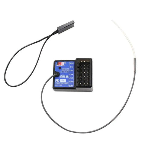 Flysky FS-BS6 Gyro Receiver For FS-GT5 RC Car Radio Transmitter with antenna and connectors