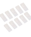 Clear flexible door stop wedges adhesive backing 10 pack anti collision door stoppers no drill installation stackable quiet guard