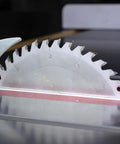 10 Inch Super General Thin Kerf Table Saw Blade With 40 Tooth, 3/32 Inch Kerf, 5/8 Inch Bore, Nickel Armor Coating close-up