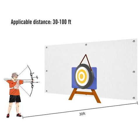 Heavy Duty Archery Backstop Durable Fabric 5x5 Ft For Bows Up To 45 Lbs Dense 2mm Arrow Stopper Not A Net Backyard Target Practice