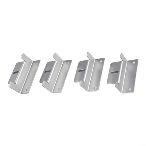 Rooftop RV Hardware Kit With Lightweight Aluminum Z Brackets, Irregular Wall Panels, 4 Pack Surface Kit, angled view