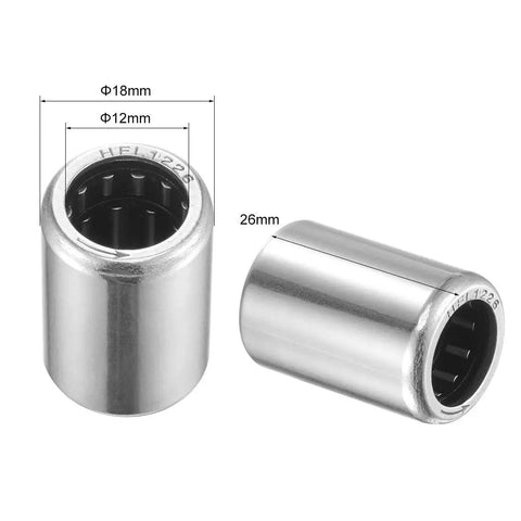 Needle Roller Bearing 12mm Bore 18mm OD 26mm Width Beefy High Load Capacity Chrome Steel One Way Pre Lubricated Bearing With Steel Cage GCr15