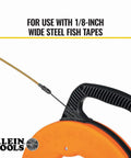 Top Shelf 13 Inch Flexible Fish Tape Leader For 1/8 Inch Steel Tapes with durable handle for easy wire pulling in tight spaces.