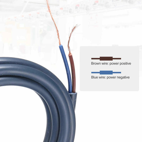 Power cords for Through Beam Photoelectric Sensor Set 2 Pack 0 to 10 Meters Detection Range 12 to 240V DC and 24 to 240V AC NPN PNP NC NO Outputs