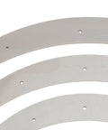 Close-up of round router templates from Total Shop Must Have Heavy Duty Round Corner Radius Router Template Set.