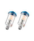 2 Pack Must-Have Mini In-Line Air Filter Moisture Separator For Compressor Hoses And Air Tools 1/4 Inch NPT Inlet And Outlet
