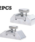 Rock Solid Aluminum Sandpaper Holder And Precision Corner Sanding Block With Ergo Grip For No Sweat Woodworking Polish And Flat Out Metal Detailing Shop Pro Gear Two Pack, two aluminum sanding blocks.