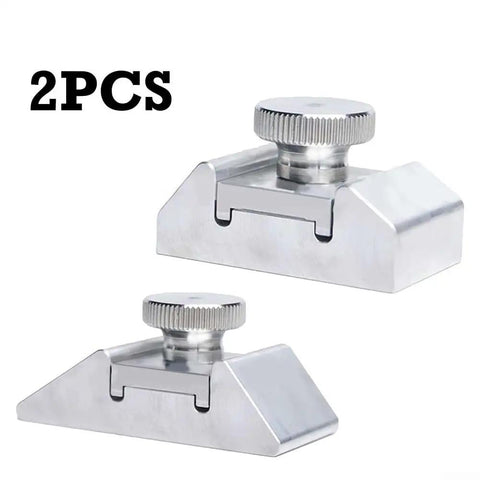 Rock Solid Aluminum Sandpaper Holder And Precision Corner Sanding Block With Ergo Grip For No Sweat Woodworking Polish And Flat Out Metal Detailing Shop Pro Gear Two Pack, two aluminum sanding blocks.