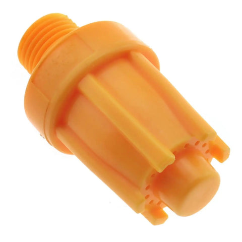 16 Hole High Efficiency Air Nozzle For Compressed Air Machines Pro Grade Wind Spray Jet Blower Nozzle shown in orange ABS