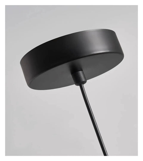 Modern Dine Dining Room Pendant Lights Indoor Lighting Ceiling Lamp Hanging Light LED chandelier's black ceiling mount detail.