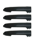 Black Exterior Door Handle Set For Hyundai Sonata 2005 2006 2007 2008 2009 2010 Front Driver Passenger Rear Left Right 4 Pcs Replacement Kit