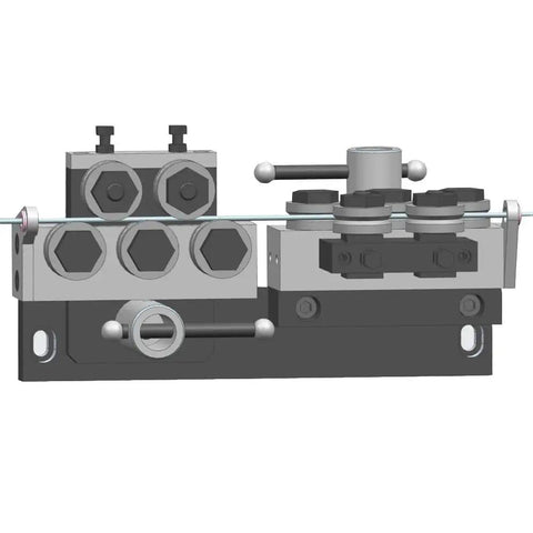 Premium Metal Wire Straightening Machine with heat treated steel rollers, precision guide, for 2-4 mm cable handling.