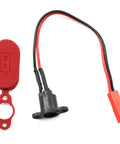 Charging Port Wire With Silicone Waterproof Cover For M365 Electric Bike, 17cm Long, 6.7 Inch Lead, rugged flexible cable.