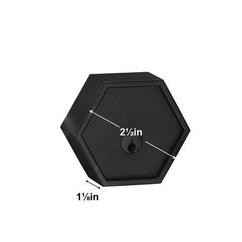Zero Gravity Metro Series Single Cylinder Deadbolt Lock For Front Door Entrance Heavy Duty High Security Iron Black Finish
