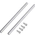 Two Pack 8x250mm Linear Motion Shaft Guides With End Hollow Steel Rods And M4 Screws For 3D Printers And CNC Machines Inner Hole 4mm