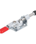 Heavy Duty Push Pull Toggle Clamp With Quick Release For Woodworking And DIY Projects 40Kg Holding Capacity Reliable Fast Positioning Jig Stainless Steel Clamp For Welding Repair And Manufacturing, red handle
