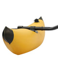 Inflatable Stabilizer Kit For Canoe And Kayak, Portable PVC Outrigger With Lightweight Build, Yellow, attached to canoe