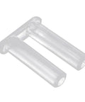 Clear plastic plug for rimless eyeglass repair from Eyeglasses Plug Kit For Rimless Frames Plastic Buckle Repair Accessories Grab And Go