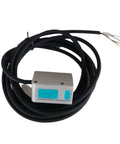No Contact Displacement Sensor With RS485 Interface, 0.1mm Accuracy, NPN/PNP Output, 40 To 1000 mm Measuring Range, Pro Grade Distance Sensor For Precise Automation And Machine Integration. black cable sensor with wired leads