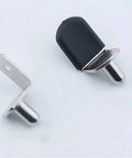 Beefy Heavy Duty Cabinet Shelf Brackets With Steel Wall Mount Supports shown with angled board pin fixation