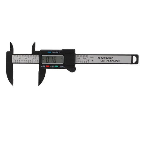 YUEHISY Digital Caliper Mini LED 0 100mm Plastic Lightweight Portable displayed with measurement reading 0.16.