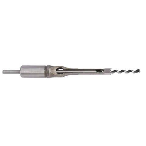 Pro Grade 7 Piece Square Hole Mortise Drill Bit Set HSS Woodworking Chisel Bits For Mortising DIY Friendly Tools showing single bit