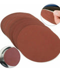 Get Your Tools Ready With This Sick Set of 100 Flocking Sandpaper Discs, 4 inch size, featuring heavy duty hook loop design for angle grinders.