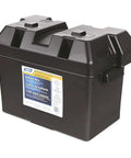 Heavy Duty Battery Box For Group 27 30 31 With Secure Strap And Hardware Delivering Badass Protection For Rv Marine And Automotive Power Packs crafted from corrosion resistant polypropylene.