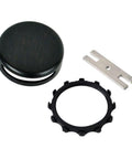 Snap On Bronze Overflow Plate Kit For Bathtub Drain Replacement Easy Install No Fuss Durable Bronze Finish Universal Fit High Quality Tub Drain Cover Plate For Leak Free Restore, top view of components