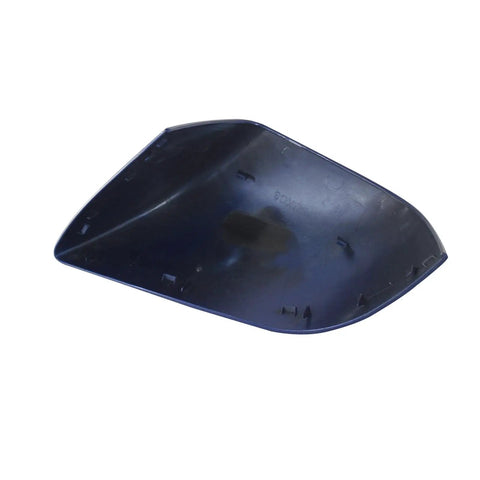 Top Shelf Blue Front Side Mirror Lower Cover Cap For Tesla Model 3 Rearview Wing Tray Replacement Right Side, detailed view of cap.