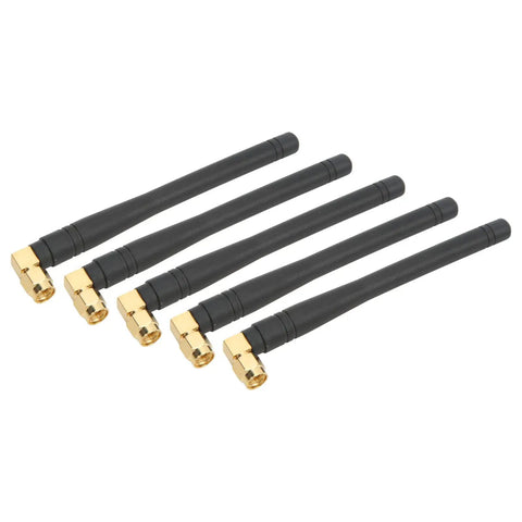 Five Pack Router Antennas 50W 3dBi High Gain SMA Male For Drones, Home Security, Smart Home Systems in ABS housing