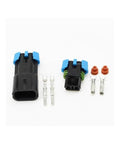 Awesome 1 Set Weather Pack Connector Kit With Premium Copper Terminals For Cars And Trucks. 2-pin waterproof connector kit with terminals and seals