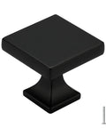 Matte black square cabinet knob with screws, 25 Pack Matte Black Square Cabinet Knobs for Dresser Drawers Zinc Alloy Hardware, modern design