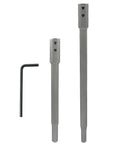 Heavy Duty 2 Pack Seven Plus Ten Inch Forstner Drill Bit Extension With Three Eighth Inch Round Shank Made From Hella Tough High Carbon Steel