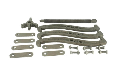 Components of 10 Inch Gear Puller Workhorse With 3 Jaw And 2 Jaw Convertible Design Reversible Jaws For Pulley Gear Bearing Removal