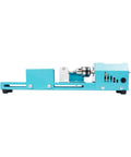 Super Compact Mini Wood Lathe Machine Featuring 96W Motor And Seven Adjustable Speeds Up To 9000Rpm For Precision Turning with light blue metal body