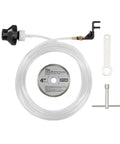 Accessory parts for Beast 12 Amp Corded Wet Tile Saw with 4 inch blade including hose, wrench, and connector