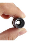Close-up of Heavy Duty Collet Chuck Motor Shaft Spindle Extension Rod For CNC Mills Lathes held by hand, showing interior detail.