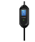 On The Go Portable EV Charger With Type 2 And GBT Plugs Delivers 3.6KW Quick Charge with display and black cord.