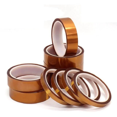 Brown Polyimide Kapton Tape High Temperature Insulating Adhesive For 3D Printers And Electronics Heat Resistant Tape 30 M Roll