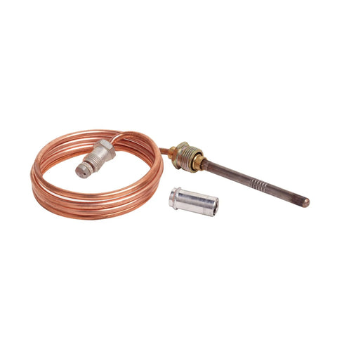 Resideo CQ100A1005 replacement thermocouple for gas furnaces, boilers and water heaters, 36-inch copper coil with threaded sensor probe